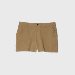 Women’s Plus Size Mid-Rise Utility Shorts